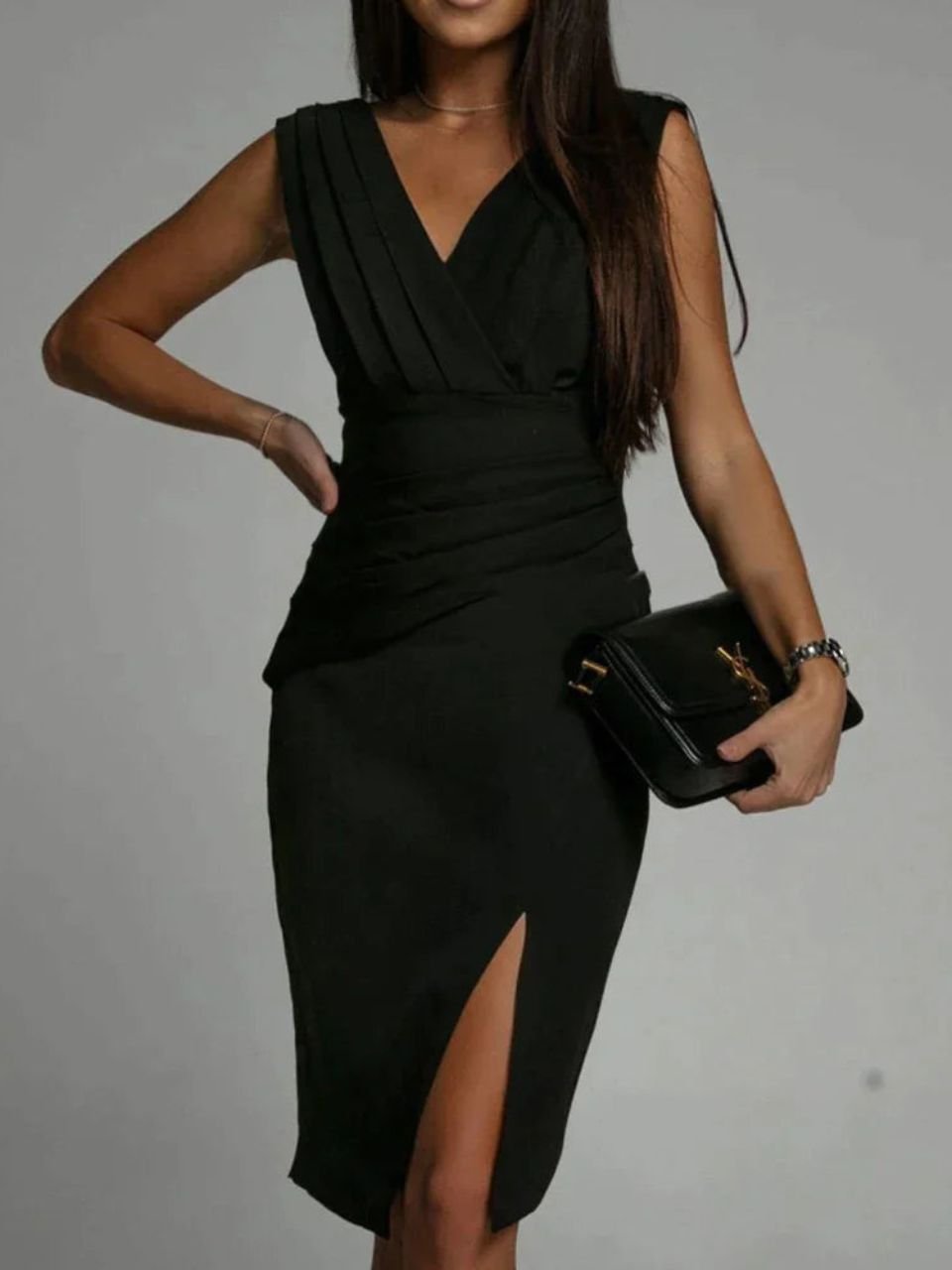 Emma | Pleated Bodycon Dress