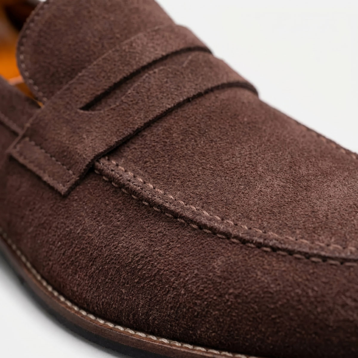 Men's Suede Loafers With Penny Detail – Classic Slip-on Shoes For The Office, Everyday Wear, Parties, And Smart-casual Style