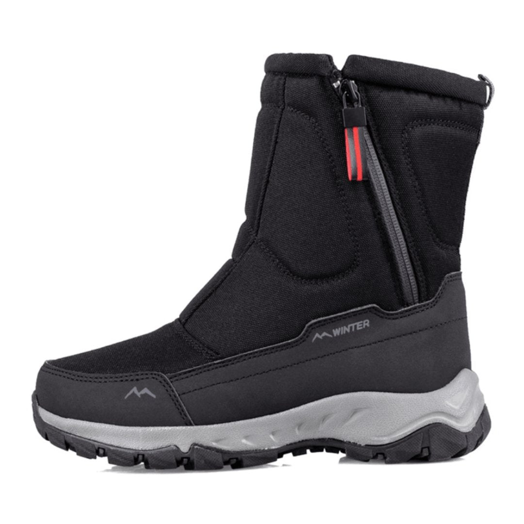 Men's Insulated Winter Boots With A Warm Lining, Side Zipper, And Slip-resistant Sole – Warm Boots For Cold Days, Everyday Wear, And Outdoor Use