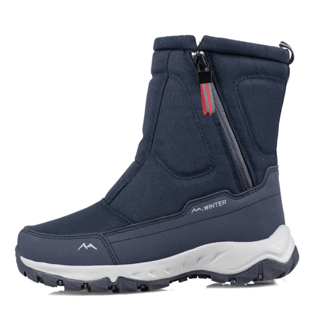 Men's Insulated Winter Boots With A Warm Lining, Side Zipper, And Slip-resistant Sole – Warm Boots For Cold Days, Everyday Wear, And Outdoor Use