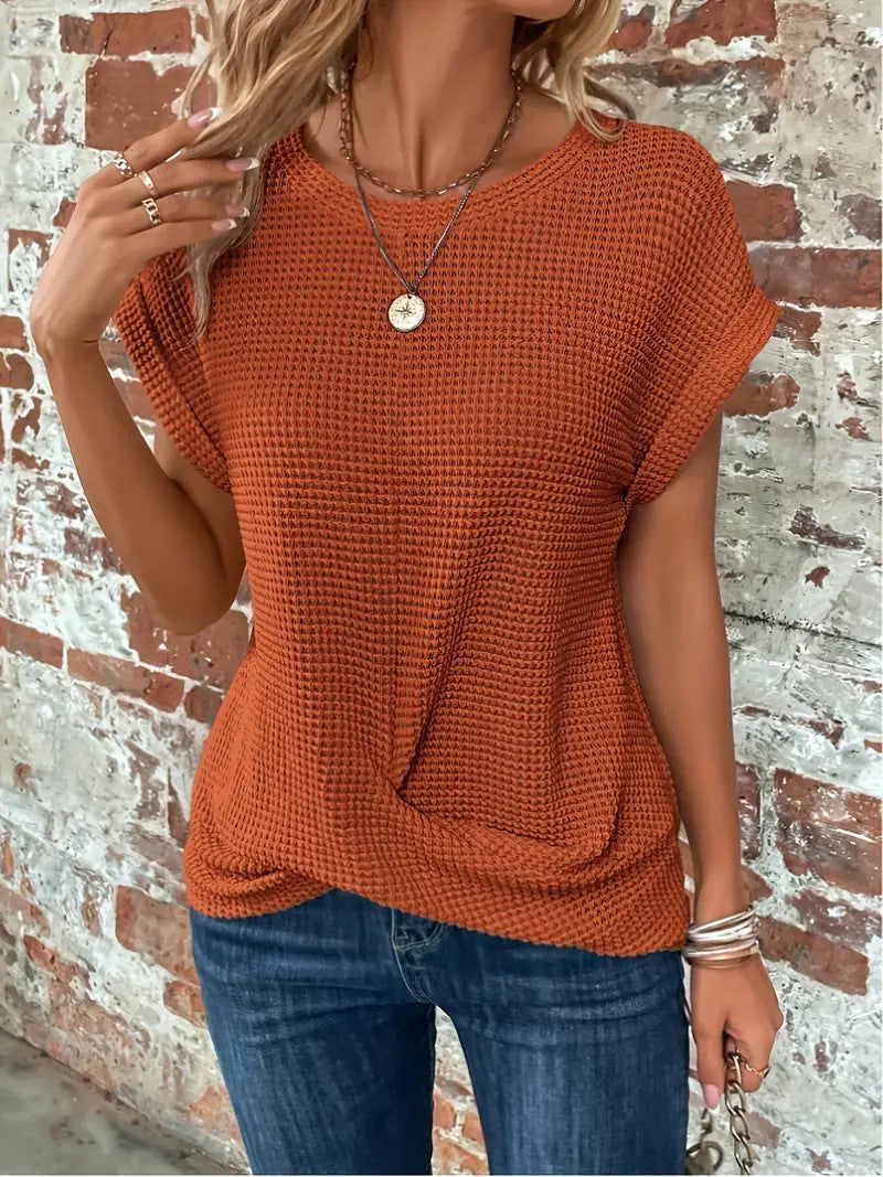 Ellis™ | Elegant blouse with round neckline