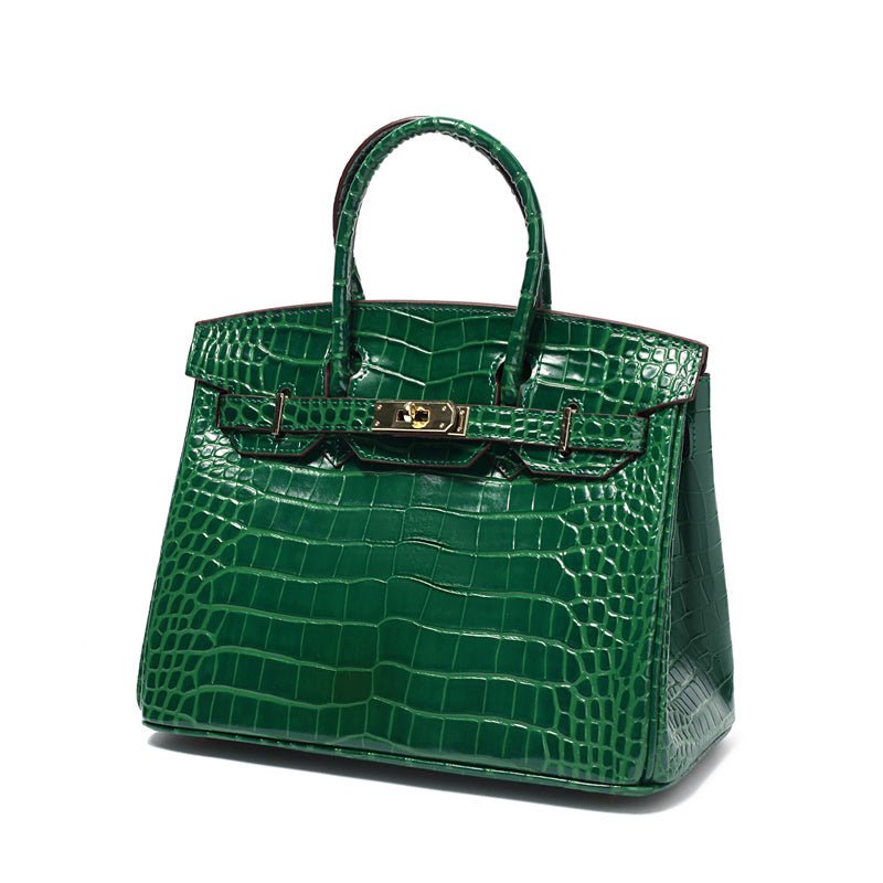 Women's Genuine Leather Handbag - Elegant Functional Everyday Carry For Work And Casual Use