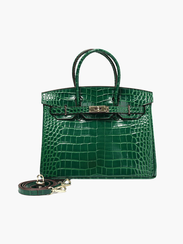 Women's Genuine Leather Handbag - Elegant Functional Everyday Carry For Work And Casual Use