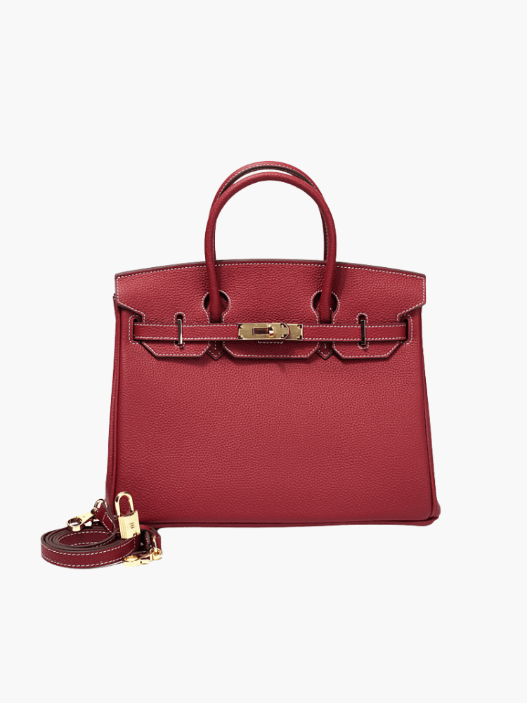 Women's Genuine Leather Handbag - Elegant Functional Everyday Carry For Work And Casual Use
